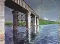 Gustave Caillebotte:Die Seine und die Eisenbahnbrücke von Argenteuil1885–87