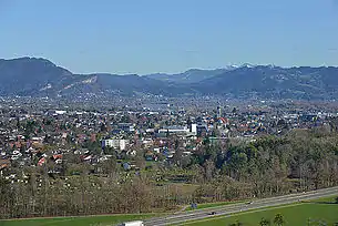 Ortsbild aus südlicher Richtung