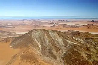 Klinghardtberge. Im Vordergrund der HöchsterBlick Richtung Westen (Am Horizont der Atlantik)