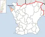 Lage der Gemeinde Höganäs