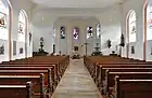 Blick zum Chor in der Kirche
