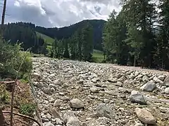 Die gleiche Stelle im August 2019