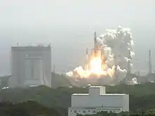 H-IIA-Start (Nr. F13) mit Kaguya vom LC-Y1 des Launch Com­plex Yoshinobu, 2007
