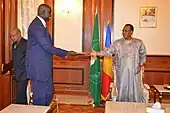 Deng mit Präsident Idriss Déby (Tschad)