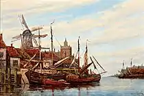 Eikendam, signiert „J van Couver“