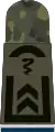 Aufschiebeschlaufe Oberfeldwebel SanOA (Feldanzug Heeresuniformträger Sanitätstruppe Vete­rinär) (man be­achte die durch­bro­chene Umrandung)