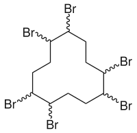 Struktur von Hexabromcyclododecan