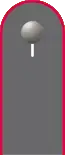 Schulterklappe der Jacke des Dienstanzuges für Heeresuniformträger eines Panzerschützen der Panzertruppe