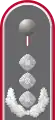 Dienstgradabzeichen eines Oberst i. G. auf Schulterklappe der Jacke des Dienstanzuges für Heeresuniformträger