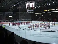 Ende des Spiels HIFK gegen Tappara am 27. Dezember 2005