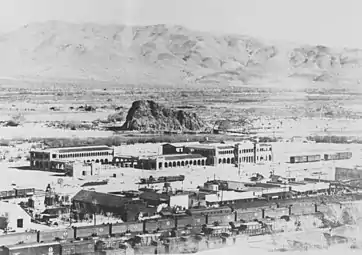 Casa del Desierto zw. Mojave River und den Bahnanlagen der AT&SF ca. 1924