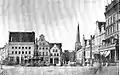 Klingenberg: Südseite mit Blick in den Pferdemarkt, um 1900