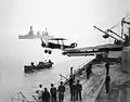 Sopwith 1½ Strutter beim Start vom Deck der HMAS Australia