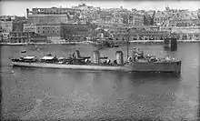 HMS Basilisk vor Malta