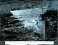 Der Zerstörer Derwent torpediert den Kreuzer Aeolus am  27. August 1904