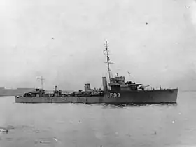 Die HMS Valentine kurz nach ihrer Fertigstellung