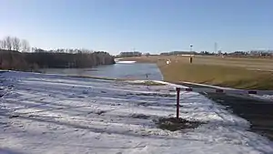 Hochwasserrückhaltebecken Neuwürschnitz(16. Februar 2019)