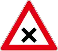 A02: Kreuzung oder Einmündung mit Vorfahrt von rechts