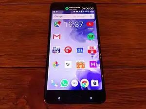 Vorderseite des HTC U Ultra