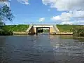 Mündung der Haaler Au am Nord-Ostsee-Kanal