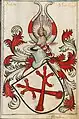 Wappen der Hele von Suntheim(bzw. der von Ufenloch), Scheiblersches Wappenbuch, 1450/80