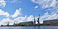 Hafenindustrie an der Venta