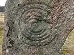 Felsritzung auf Hagbards Galgen
