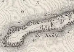 Die Großsteingräber bei Alt Reddevitz auf Friedrich von Hagenows Special Charte der Insel Rügen