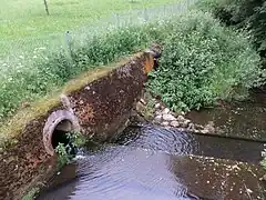 Haidelbach an der Mündung der Ursprung beim Wasserwerk Krämersweiher