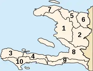 Départements von Haiti