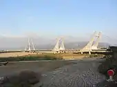 Hakka-Brücke (客屬大橋, 24.475416666667120.80691666667) über den Houlong-Fluss