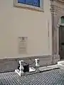 Gruftzugang vom Schlosshof Fußgönheim aus