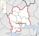 Lage der Gemeinde Hallstahammar