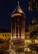 Siebenteufelsturm bei Nacht