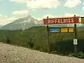 Ausblick vom Bedarfshaltepunkt Riffelriß unmittelbar vor der Einfahrt in den Gipfeltunnel