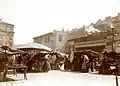 Die Station mit einer Stadtbahnlokomotive der Reihe 30 und einem Halbgepäckwagen der Gattung CDu