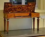 Virginal von Giovanni Celestini, 1587. Hamburg, Museum für Kunst und Gewerbe