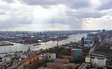 Blick auf die Norderelbe