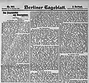 Berliner Tageblatt 16.11.1910, Seite 9