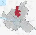 Lage des Bezirks Hamburg-Nord in Hamburg