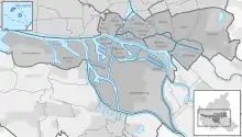 Lage der Stadtteile im Bezirk Hamburg-Mitte