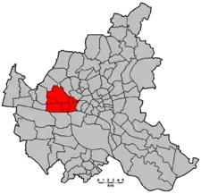 Karte: Lage des Wahlkreises Altona in Hamburg.