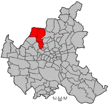 Karte: Lage des Wahlkreises Lokstedt – Niendorf – Schnelsen in Hamburg.