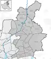 Lage der Stadtteile im Bezirk Wandsbek
