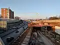 Bauarbeiten an der Oströhre (Brücke Kieler Straße Richtung Norden)