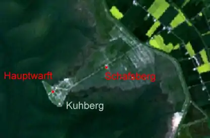 Hamburger Hallig mit Deichvorland und WarftenNASA Landsat-Bild