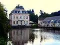 Speichersee, im Hintergrund: Villa Reusch „Auf dem Hammer“.