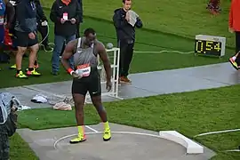 Für Franck Elemba reichten 19,40 m nicht aus, um im Finale dabei zu sein