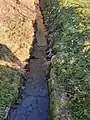Handthaler Bach in Oberschwarzach, kurz vor dem Zusammenfluss mit der Schwarzach