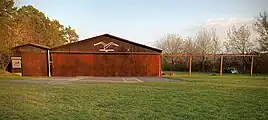 Geschlossener Hangar auf dem Hunsenberg